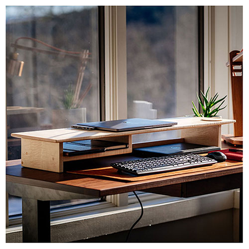 mt abraham desk shelf in maple