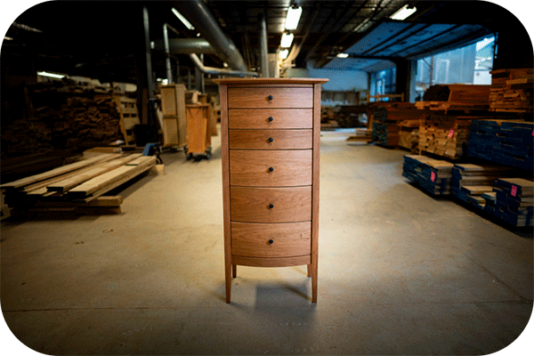 lingerie chest in work shop